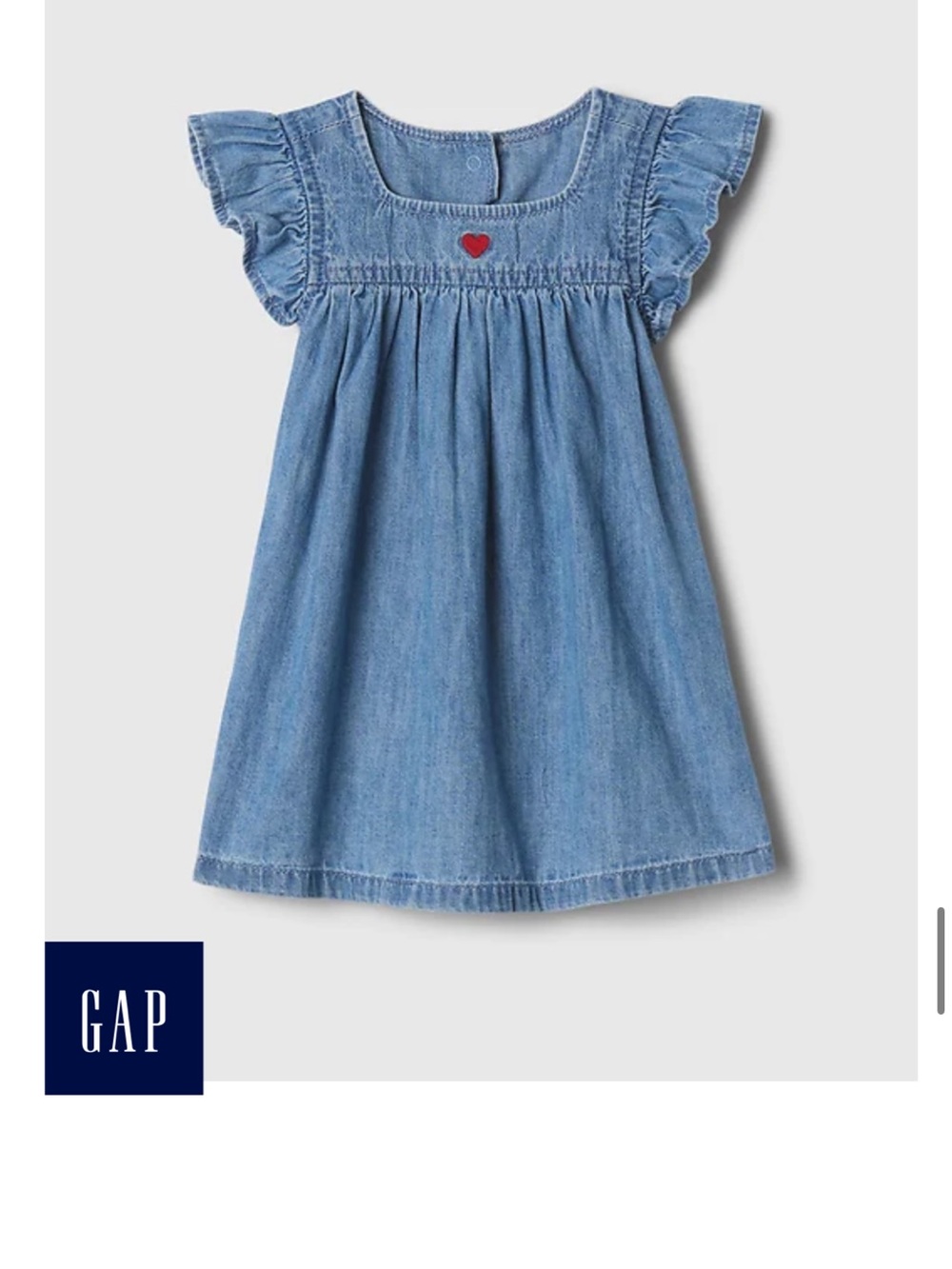 Baby Ruffle Denim Dress